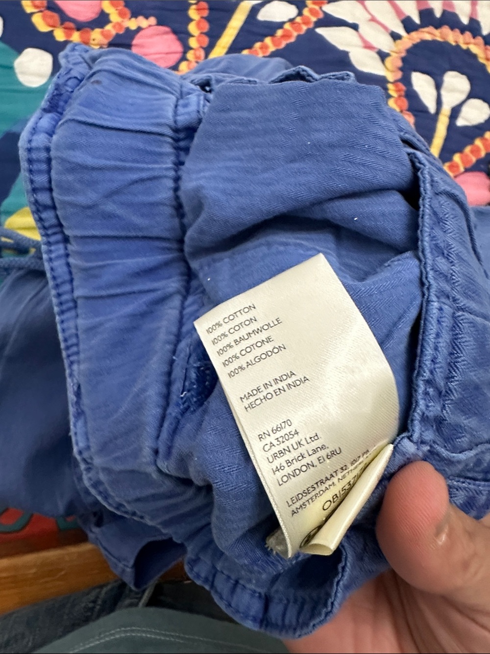 Free People Royal Blue Cargo Pants with Utility Pockets - Picture 8 of 8